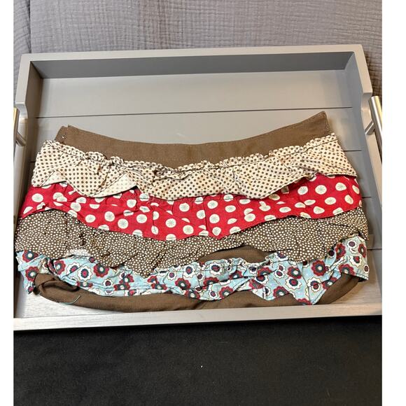 Retired Thirty-One Skirt Purse Cover -Multi Fabric Ruffle - Picture 2 of 2
